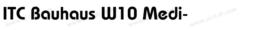 ITC Bauhaus W10 Medi字体转换